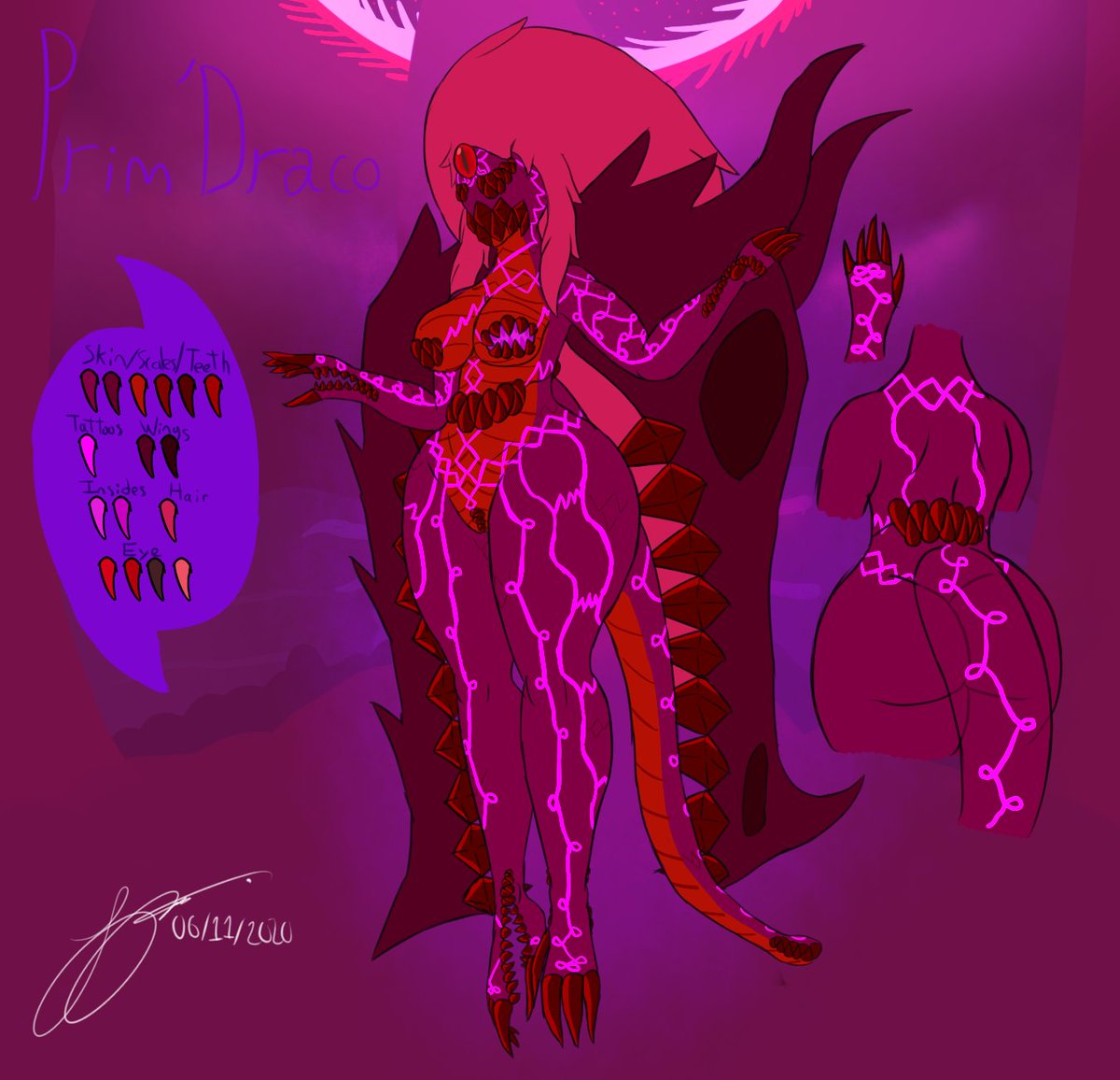 Eldritch Dragon gal, I like her design, maybe i'll draw her more in the future ^^