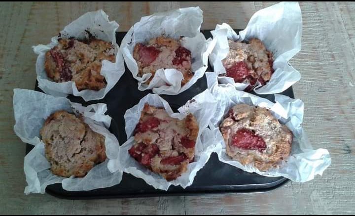 yellowmims's tweet photo. Wow just realised it has been 7 years since I discovered @churchill_dan gluten-free raspberry muffins I have made them so often. https://t.co/4iYGpN8WGM