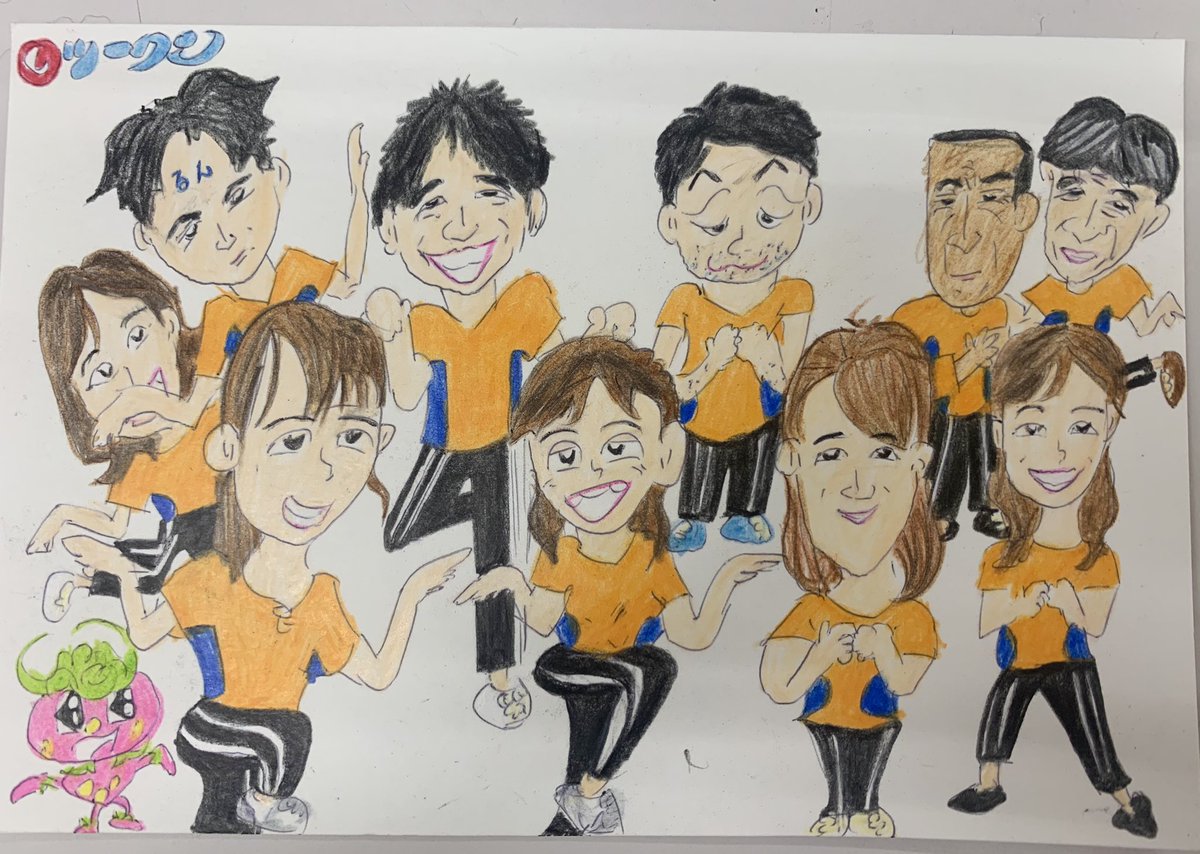 島川未有 四国放送アナウンサー Pa Twitter カラダweek最終日 バンリクリスナーのツークンさんからイラスト届きました 可愛い キュンエク動画撮影の裏側を想像して描いてくれているのもツボです笑