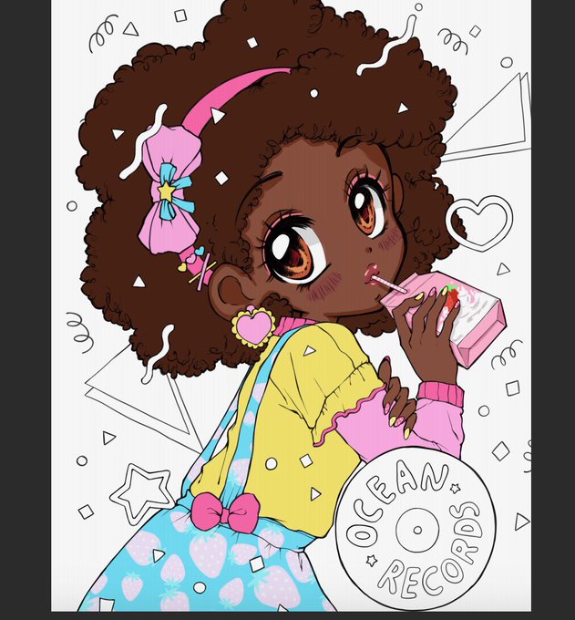 I'm so happy so many people are enjoying the PDF version so far!!?❤️A couple ppl asked for an official tag for when they share their work, so feel free to use #oiscolouringbook !
Cred: @yumemin_art, @_projectdiva, @three_stylus
