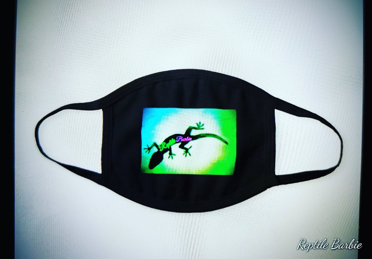 ReptileBarbie's tweet photo. My kick ass Reptile Barbie masks! 😷😏😎 #StayHealthy https://t.co/aVMP1Hzjzg