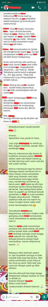 Melepaskan adalah hal yg tak bisa dipungkiri, kadang harus terjadi dalam lika liku kisah kasih anak cucu adam

Semoga disana Allah berikan yg terbaik, dan disinipun tengah dipersiapkan-Nya yg terbaik untuk suatu saat nanti..