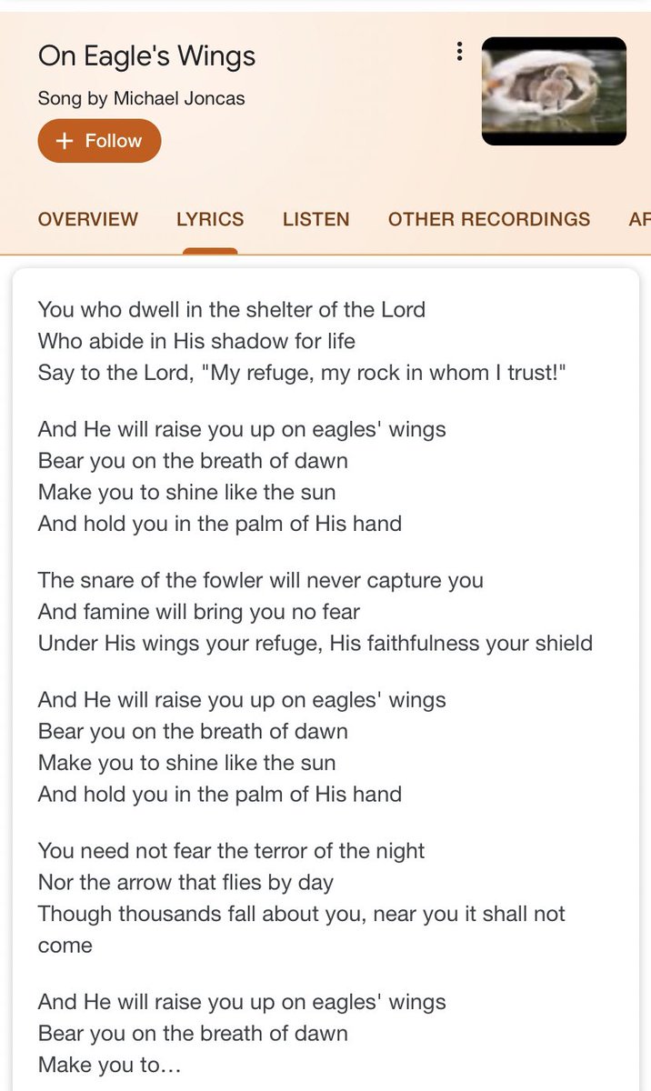 Joe Biden quoting this song just now put this former Catholic school kid deep in his feels