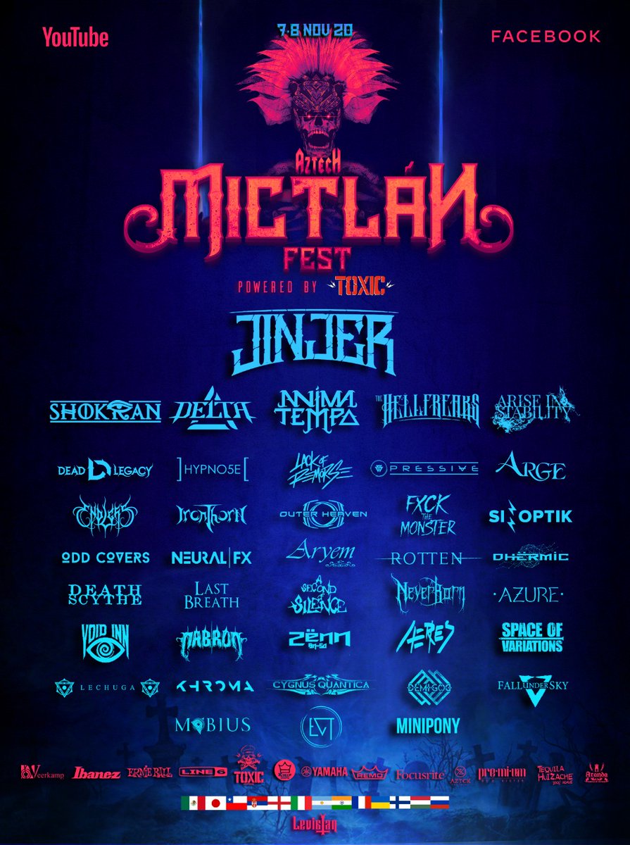 CentralAlgazara's tweet photo. 🔥Melómanos, los invitamos a sumarse al concierto virtual: #AzTechMictlánFest. Sábado 7 y domingo 8 de noviembre🔥

Transmisión totalmente gratuita
🤘👁️: https://t.co/wNl4JhVedY https://t.co/s8otQOsvCu