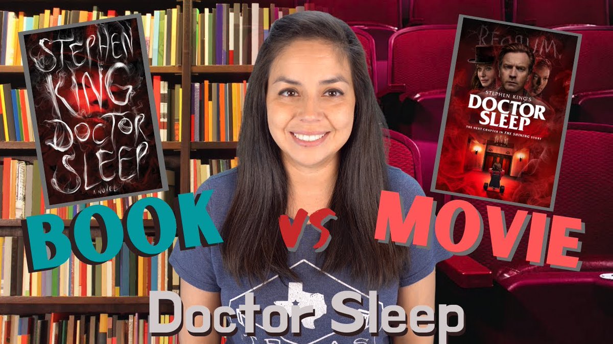 shelf2screen's tweet photo. My latest video "Book vs Movie: Doctor Sleep By Stephen King | The Shining Sequel" is live! Have you watched it yet? Come check it out and let me know what you think.
Watch Now: https://t.co/kXTaNo7dwi
#BookshelfToBigScreen #Booktube #BookVsMovie #StephenKing #DoctorSleep https://t.co/kmX92pdBc4