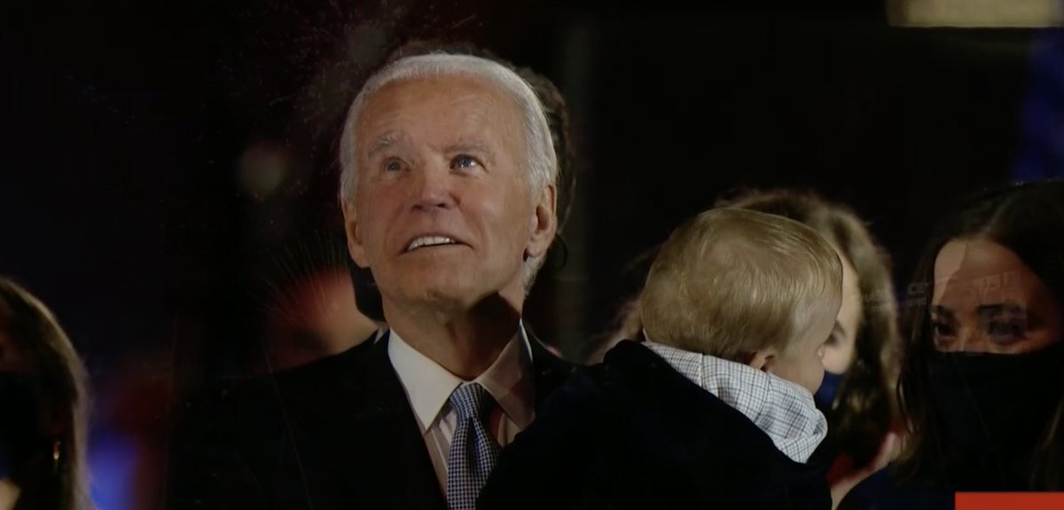 find someone who looks at you the way Joe Biden looks at fireworks