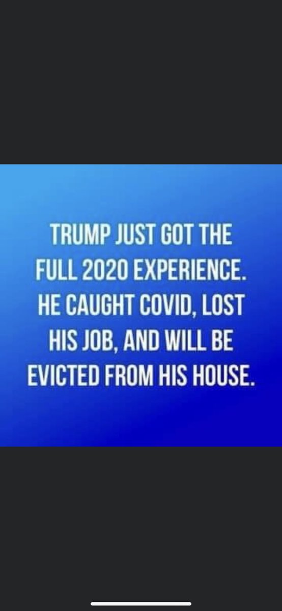 Msmanchester1's tweet photo. @profmusgrave @DeltaXT99 It’s time the incompetent buffoon experience the same fate he subjected millions of Americans to. #SoLongByeBye #EvictTrump https://t.co/H5N0LMGv2H