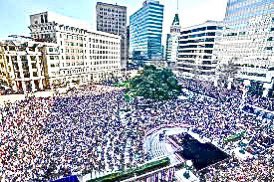 #OaklandintheWhiteHouse! #Oakland #pride is palpable around #TheTown. #KamalaHarris’s #campaign started here where she was born almost 2 years ago. #Oaktown is indeed a city of #Possibilities. 
#weloveoakland