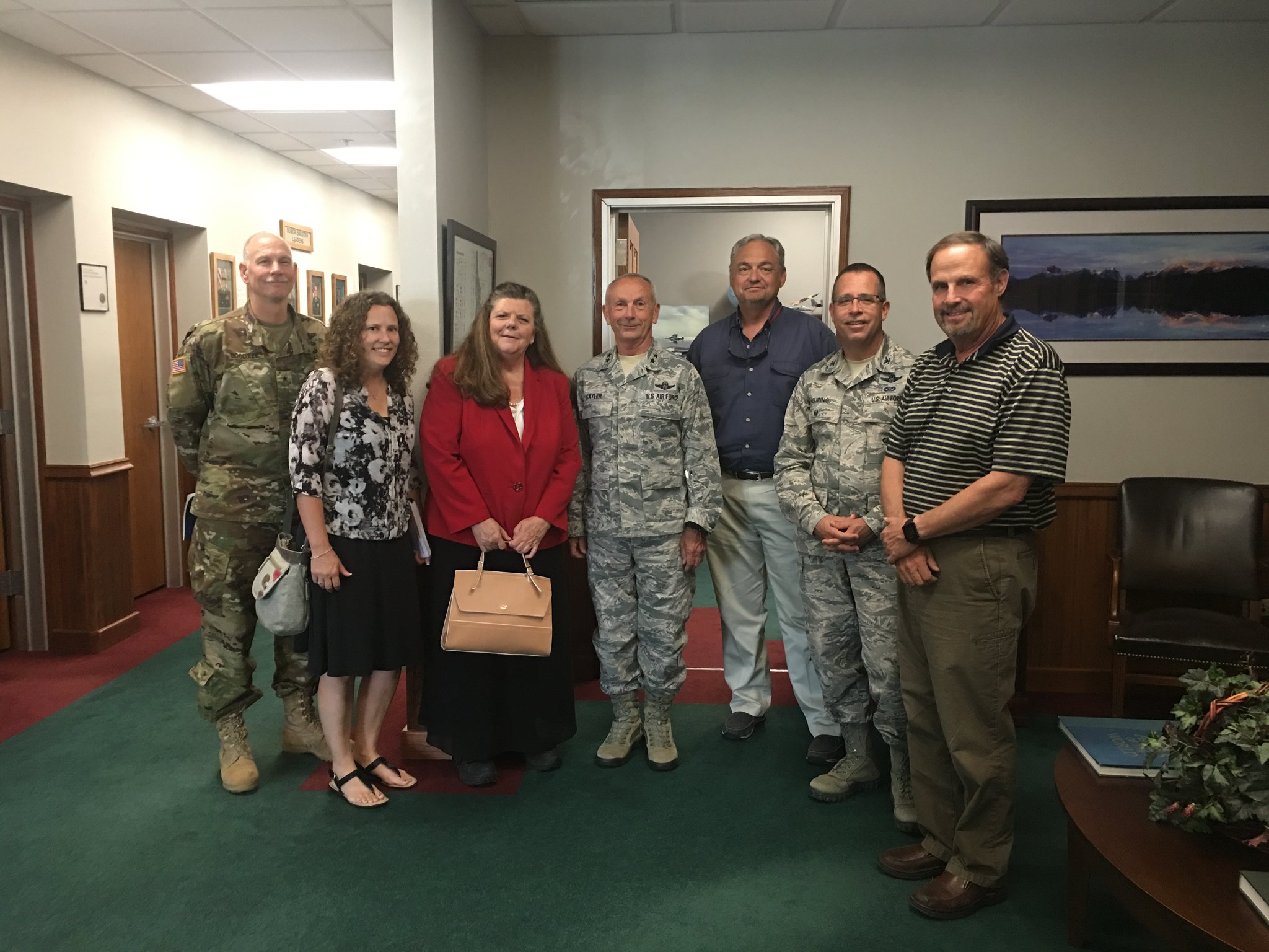 Dr. Lorna Finman on Twitter "Great meeting today at Gowen Field home of the local Air