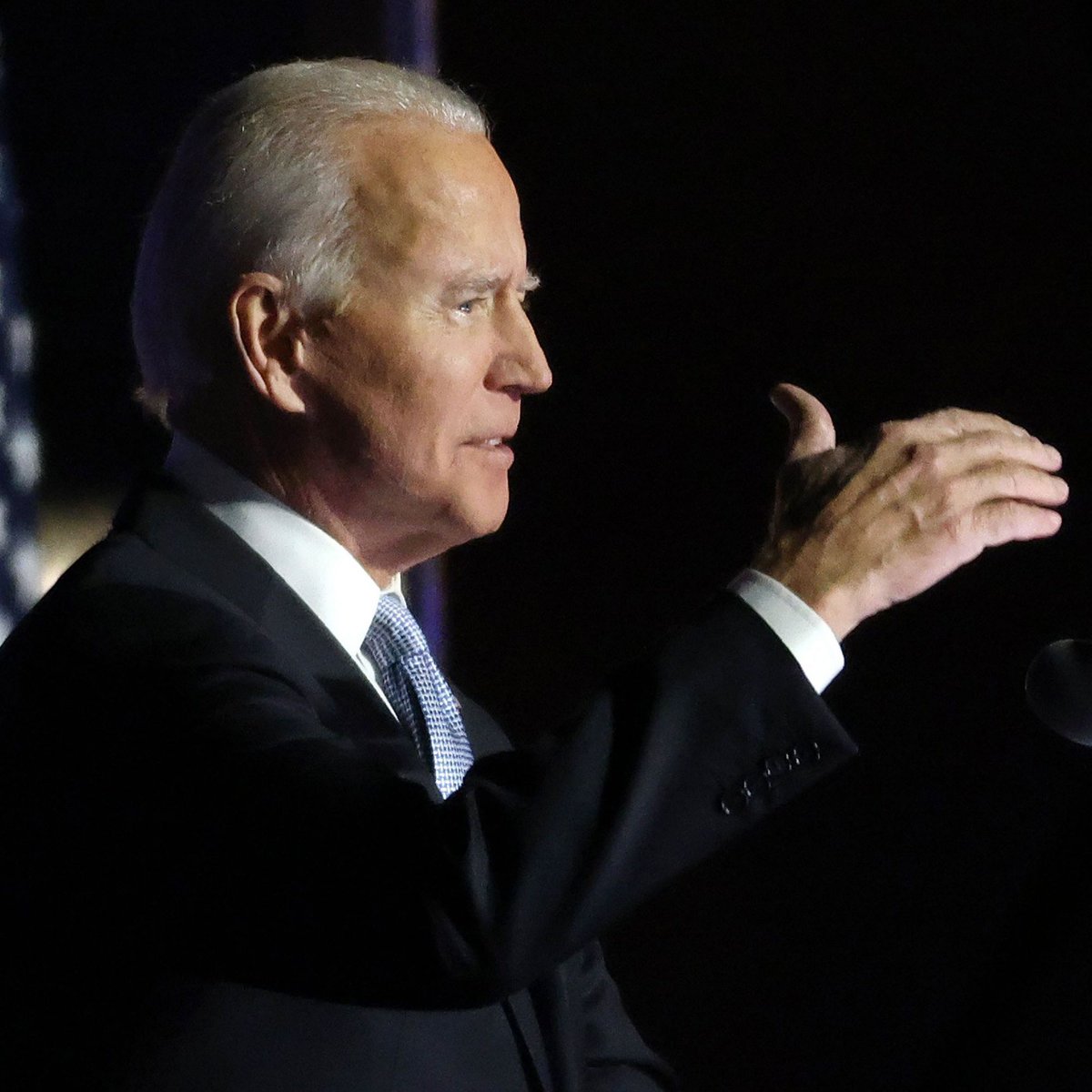 YahooNews's tweet photo. READ: President-elect Joe Biden's full victory speech https://t.co/AjsT43QxzU https://t.co/9ey8c3104R