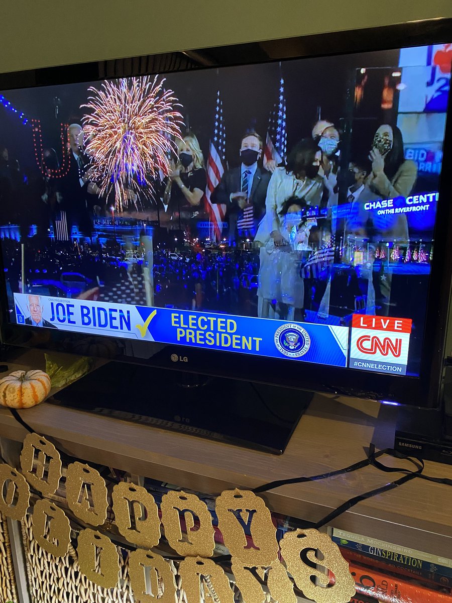 Woohooo!!! Pride, hope and faith are restored! 

#bidenharis2020 #PresidentElectJoe #KamalaHarrisVP