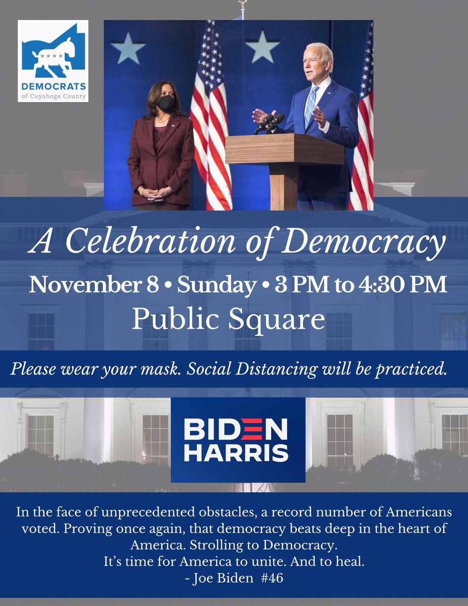 MinorityEngage1's tweet photo. Hope you’ll join this Celebration of Democracy!! 🇺🇸 https://t.co/dliNrd4rJS