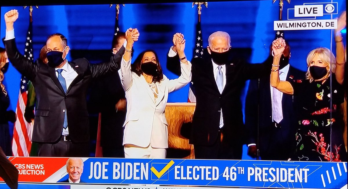 nonprofitdoc's tweet photo. #CongratulationsAmerica @JoeBiden @KamalaHarris #FirstFemaleVicePresident #UnityWins #46 #BidenHarris2020 https://t.co/vHam4jPqDS