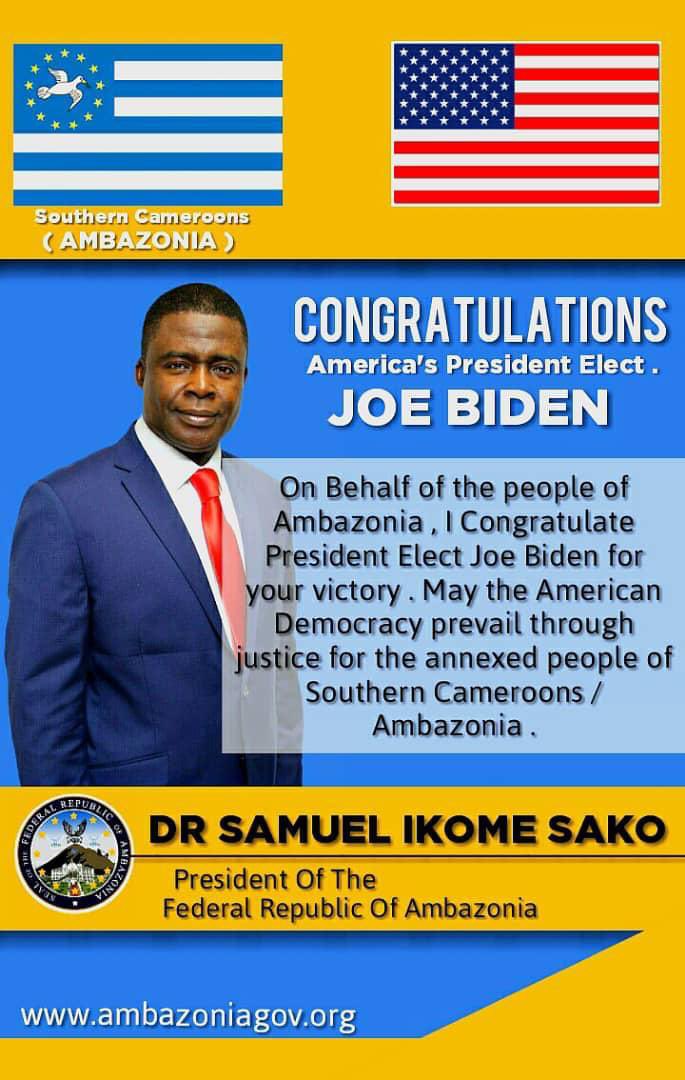 #independenceForSoutherncameroons 
#BlackLivesMatter  #Ambazonianlivesmatter 
<a href="/JohnCornyn/">Senator John Cornyn</a> 
<a href="/timkaine/">Tim Kaine</a> 
<a href="/SenTedCruz/">Senator Ted Cruz</a> 
<a href="/GregAbbott_TX/">Greg Abbott</a> 
<a href="/MittRomney/">Mitt Romney</a> 
<a href="/SenRonJohnson/">Senator Ron Johnson</a> 
<a href="/RepKarenBass/">Congressmember Bass</a> 
<a href="/JoeBiden/">Joe Biden</a> 
<a href="/AsstSecStateAF/">Bureau of African Affairs</a> 
<a href="/KamalaHarris/">Kamala Harris</a> 
<a href="/cnnbrk/">CNN Breaking News</a> 
<a href="/BarackObama/">Barack Obama</a> 
<a href="/MichelleObama/">Michelle Obama</a> 
<a href="/AsstSecStateAF/">Bureau of African Affairs</a>