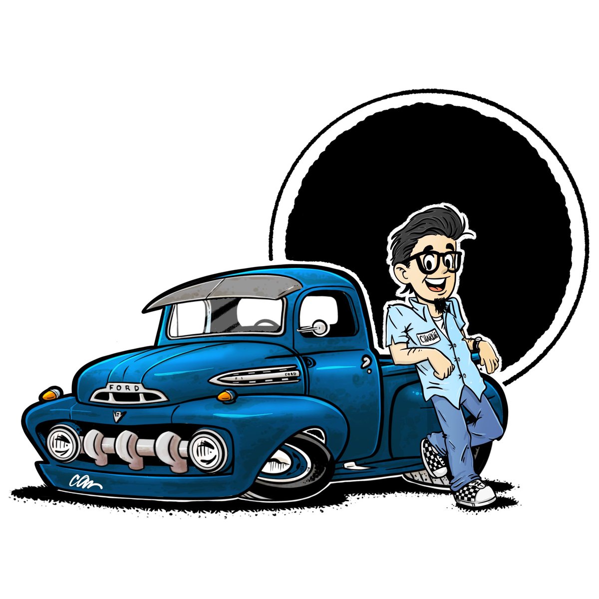 PencilAnimated's tweet photo. Character designs for a new story I’m working on. #hotrodart #chuckcarson #drawcars #cartoonsmagazine #51ford #draw #cartoon #hotrodcharlie #hotrodart https://t.co/Q41v01H3jg