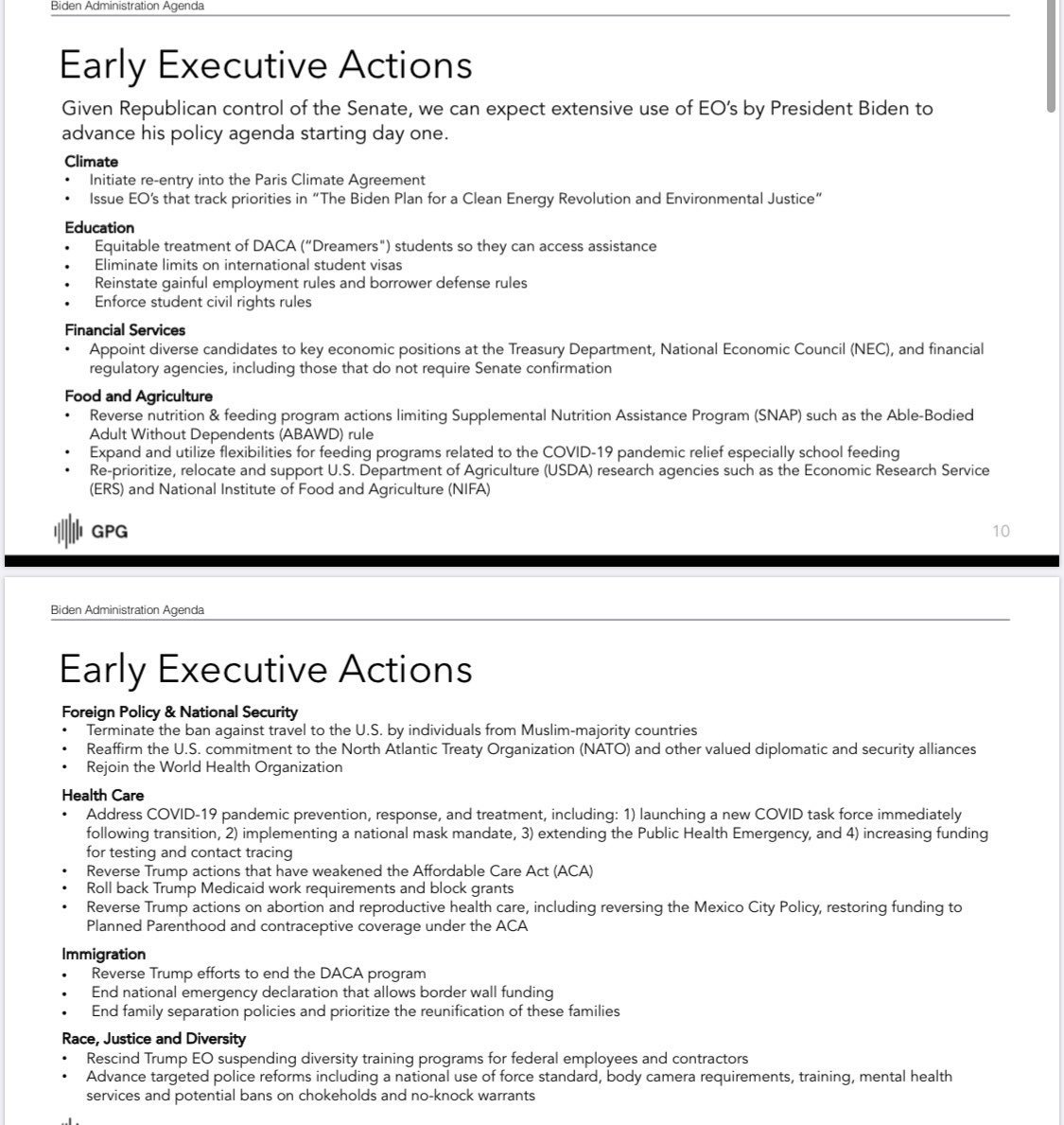 In case you haven& #39;t already seen, yes, Biden will be canceling Trump& #39;s executive order about Critical Race Theory trainings and can therefore be said to be likely to support at least one of race or sex stereotyping or scapegoating, which is what it bans.