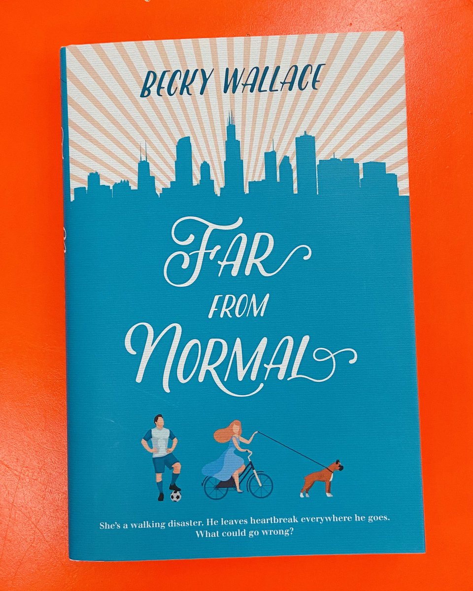 Far From Normal by  @BeckyWallace1 is a laugh-out-loud, Devil-Wears-Prada inspired story of one intern’s mission to repair the image of a handsome soccer star not too keen on following rules, resulting in a relatably messy (but hilarious) contemporary romance  – bei  Kidsbooks Kitsilano