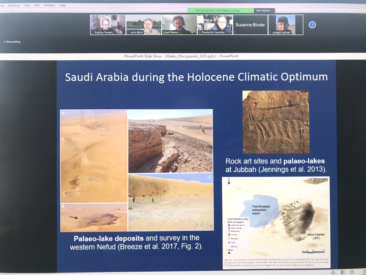 RKP_Industries's tweet photo. Our next speaker is Lloyd Weeks from @UniNewEngland, presenting “Understanding seasonal desert sites in SE #Arabia’s late prehistoric settlement systems: Insights from Saruq al-Hadid, #Dubai”, for the @cachemq Symposium - ‘Humans in Deserts: Stories of Exploitation and Survival’. https://t.co/UrF2Tm1VHD