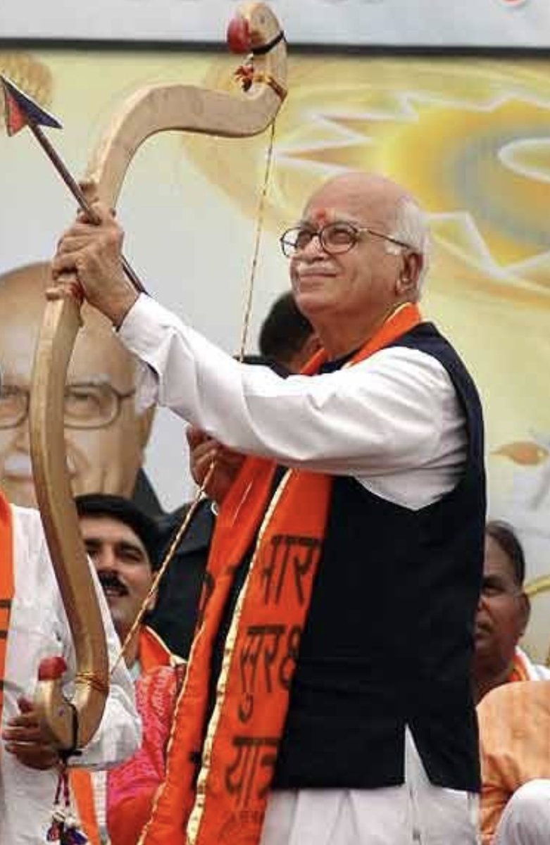 Jit_Patel_'s tweet photo. “A man who turned the Ram Mandir Drive into a National Movement”

Inspiration to millions! 

Wishing Lal Krishna Advani Ji on his 93rd Birthday 💐💐💐 https://t.co/hZ0ajLuLYG