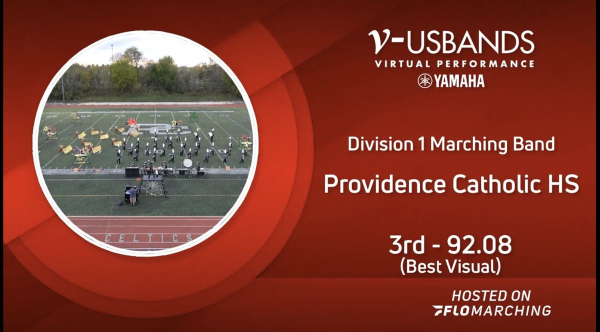 provi_band's tweet photo. Working through whatever was thrown at them this year, the Marching Celtics prevailed and placed 3rd at Nationals along with Best Visual Award! Congratulations! #pchs #marchingceltics https://t.co/IzF4zosbXU