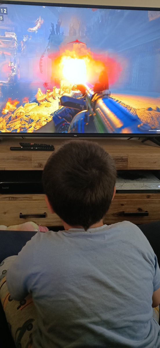 sarahannebryan's tweet photo. Little master trying his very hardest Far Cry 4 he tells me his at level 14 @Ubisoft https://t.co/fgfj9W4pAc