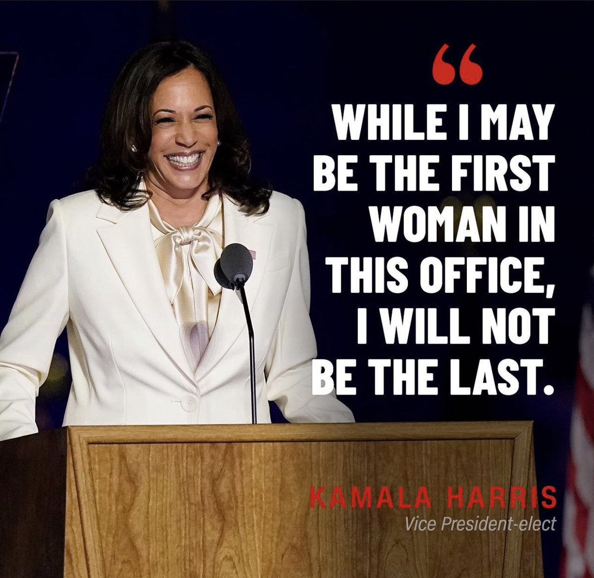 iLaShawn's tweet photo. #MadamVP @KamalaHarris looked so classy &amp; poised tonight!! Loved her speech! Dignity &amp; Elegance has returned to the oval! https://t.co/sXC3IN3nom