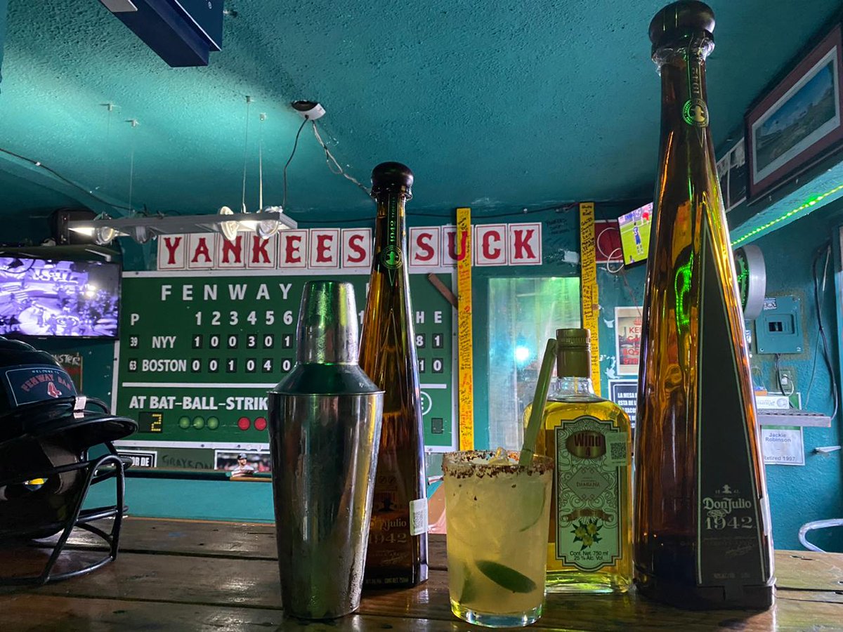 FenwayBarCabo's tweet photo. A liqueur native to the #BajaCalifornia peninsula, delicious herb-based #Damiana takes #margaritas to another level. Of course, Damiana is also reputed to be a powerful #aphrodisiac, which may explain why the bottle of @donjulio 1942 we use for this cocktail keeps getting bigger https://t.co/9cHh6yK2yV