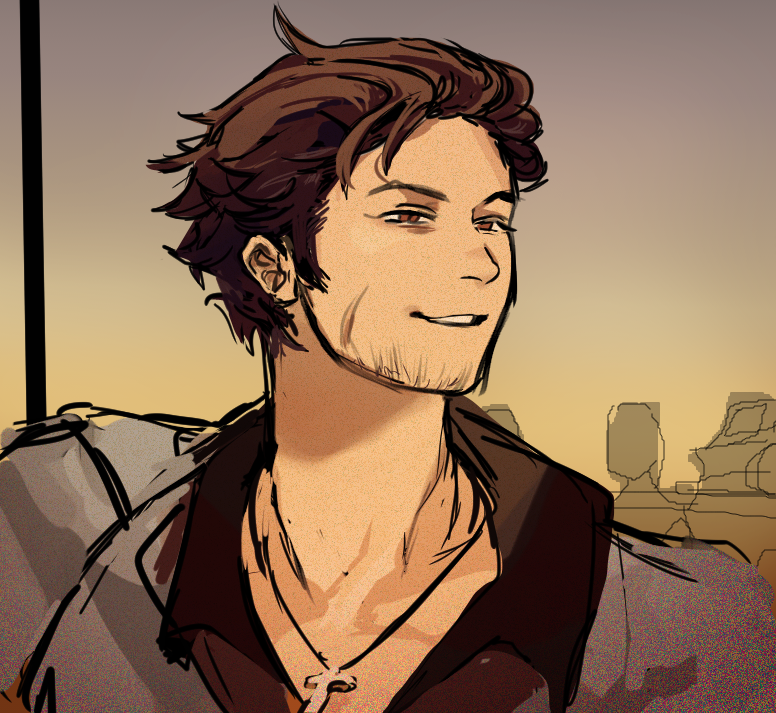 mielracle's tweet photo. little redraw doodle bc qrow w his hair slicked back makes me want to commit crimes https://t.co/O9AyglTAPZ