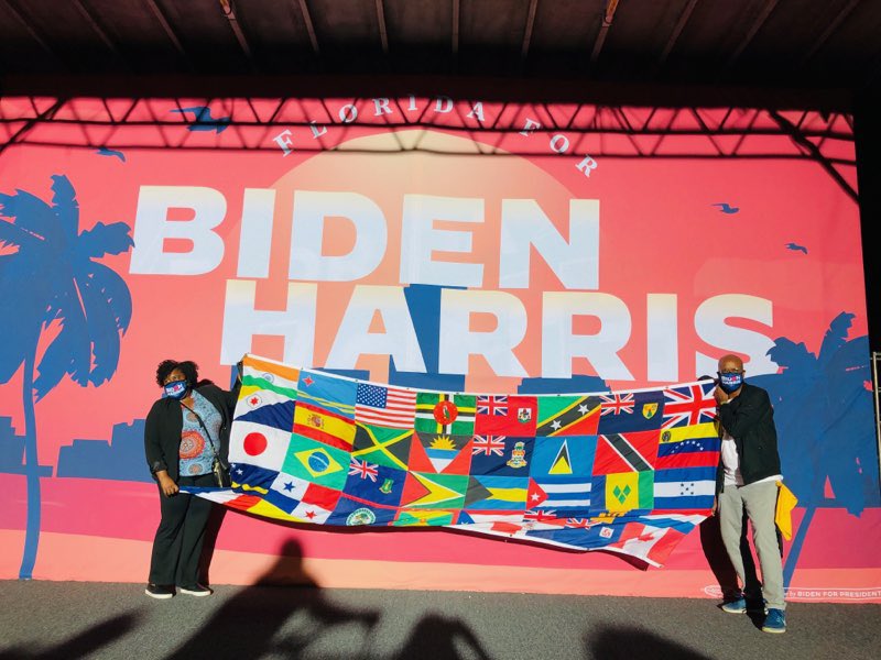 MarlonAHill's tweet photo. We did it! Together. Con juntos. Ansanm. #BidenHarris https://t.co/CmoQW2hhsc