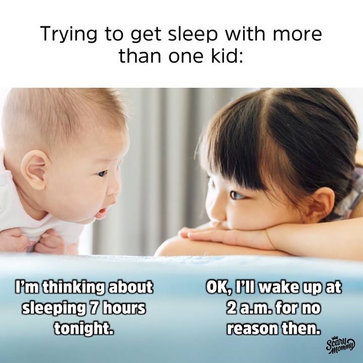 Hahaha, Nathan and Emily were MASTERS of this when he was a toddler and she was an infant!