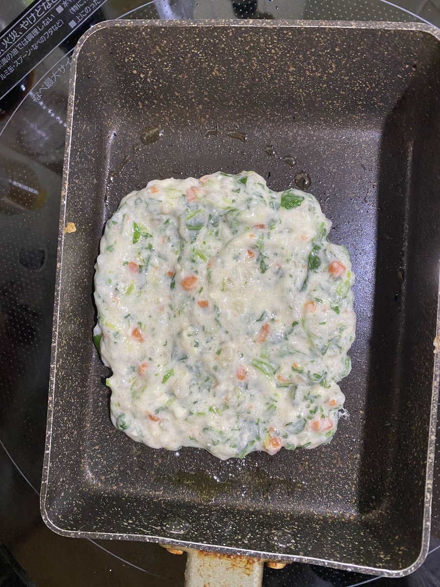 ぺろ 1y7m 29w On Twitter Bfに小麦粉混ぜればおやき出来るじゃん 一気に焼いてあとでフライ返しで切ると持ちやすい綺麗な形になる 離乳食めんどくさい協会