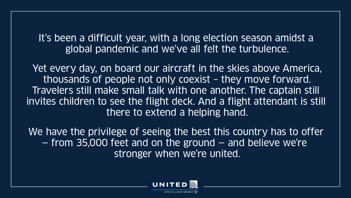 United Airlines (@united) on Twitter photo 2020-11-08 03:14:40