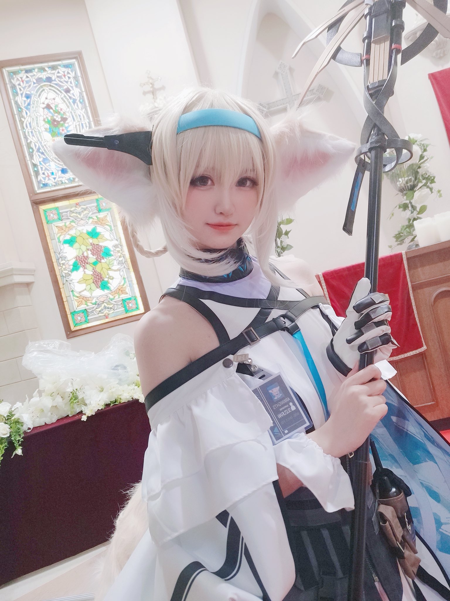 画像,おはよう！！昨日撮ったスズラン☺️！！#Arknights #アークナイツ #明日方舟 #コスプレ #cosplay https://t.co/LYIJrl1U…