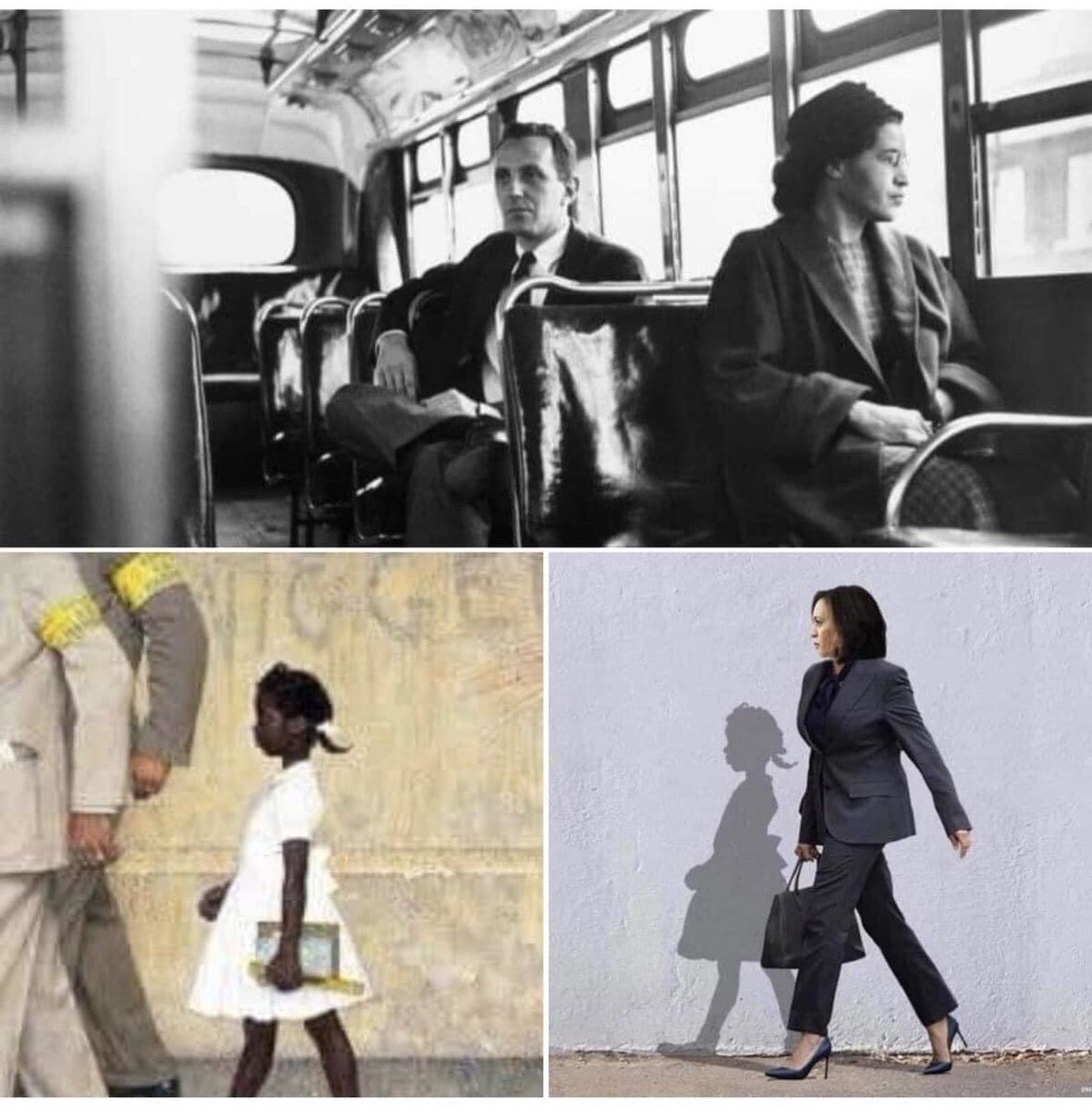 Rosa sat, so Ruby could walk, so Kamala could run #inspired #grateful