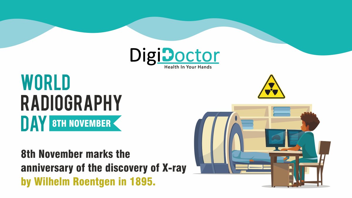 ddoctorofficial's tweet photo. Did you know?
X-ray was discovered in 1895.
#WorldRadiographyDay #radiography #xray #wilhelmroentgen #xraydiscovery #8thNovember #healthinyourhands https://t.co/wwZhJ8BPbP