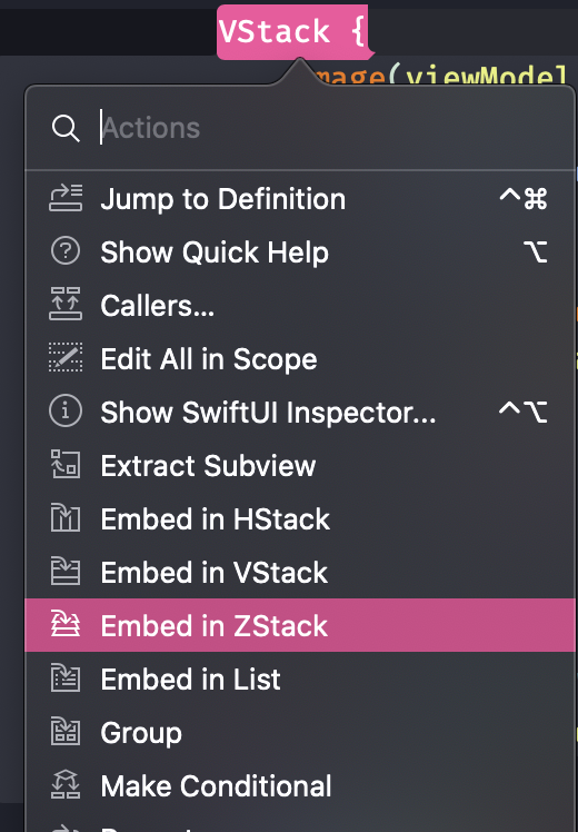 cypher_poet's tweet image. Embed in ZStack spotted in Xcode 12.2. 💪
 
#Xcode #Xcode12 #Swift #SwiftUI #iOS