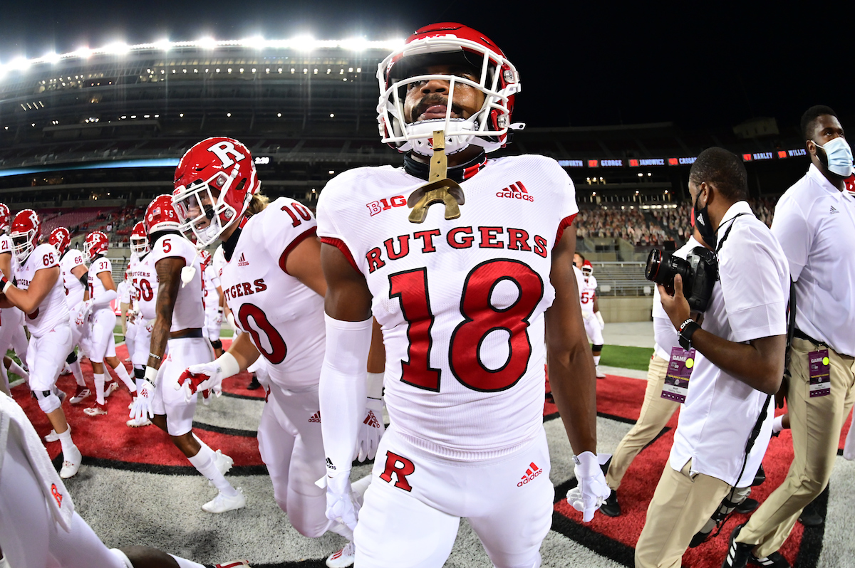 RUAthletics's tweet photo. Rutgers is our name. Trick plays are our game.

#CHOP | #GoRU https://t.co/UJLETBCK8o