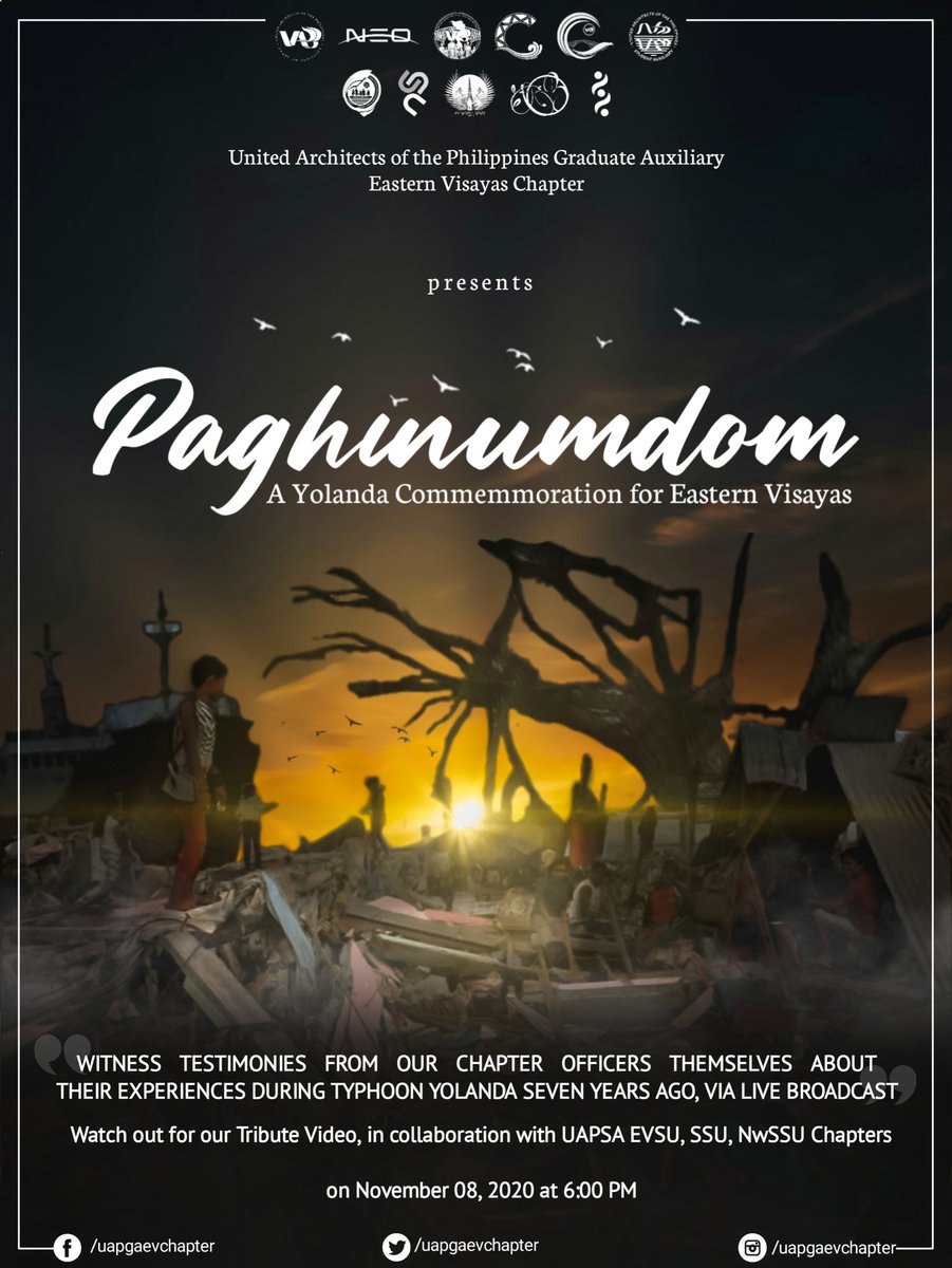 UAPSANWSSU's tweet photo. Years have passed by, yet the ghost from the past still linger on the people from Eastern Visayas. Time may healed their hearts but the scar of pain and loss that the nature have given still remain- buried deep in their souls

Come, join us KaUAPSA!

#yolandacommemmoration https://t.co/bQwajW0ACq