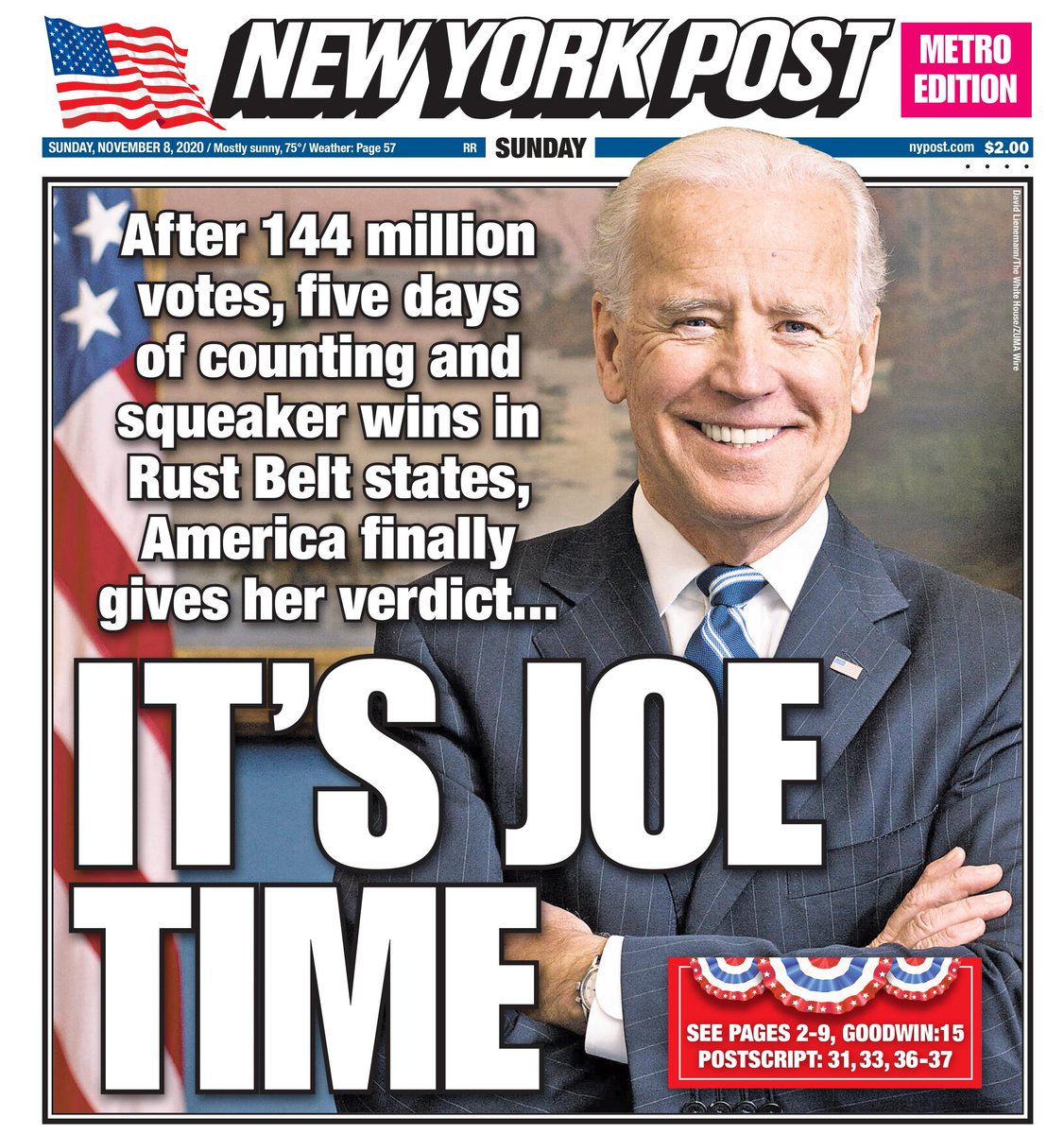 ryan_rocca's tweet photo. Front pages in America #Election2020 https://t.co/VkH4Qy5fkZ