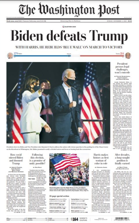 ryan_rocca's tweet photo. Front pages in America #Election2020 https://t.co/VkH4Qy5fkZ