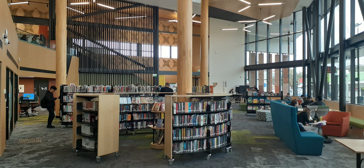 macgibbons's tweet photo. Visited the very impressive #JohnsonvilleLibrary earlier.
What a great resource for the district.
The coffee and cabinet food was good too.
Welcomed in past 'Wheturangi'. https://t.co/nFTQSIyRBk