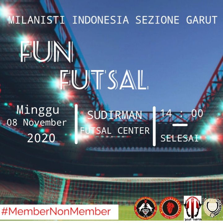 [FUN FUTSAL] MIsezGarut Minggu 8 November 2020 di <a href="/SudirmanFutsal/">SudirmanFutsalCentre</a> Jalan Sudirman, Pukul 14:00 WIB. Ramaikan!!! 

<a href="/MilanistiOrId/">Milanisti Indonesia</a>