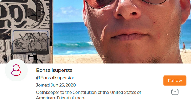 1/ Say hi to Michael Ottis Wilson, aka "bonsaiisuperstar," a member of the Oath Keepers militia in Lebanon, Ohio.Behind his online identity, he tells his fellow chuds that "It's time to start killing the news media live on air."He's the proprietor of Lifers Supply Co Ltd.