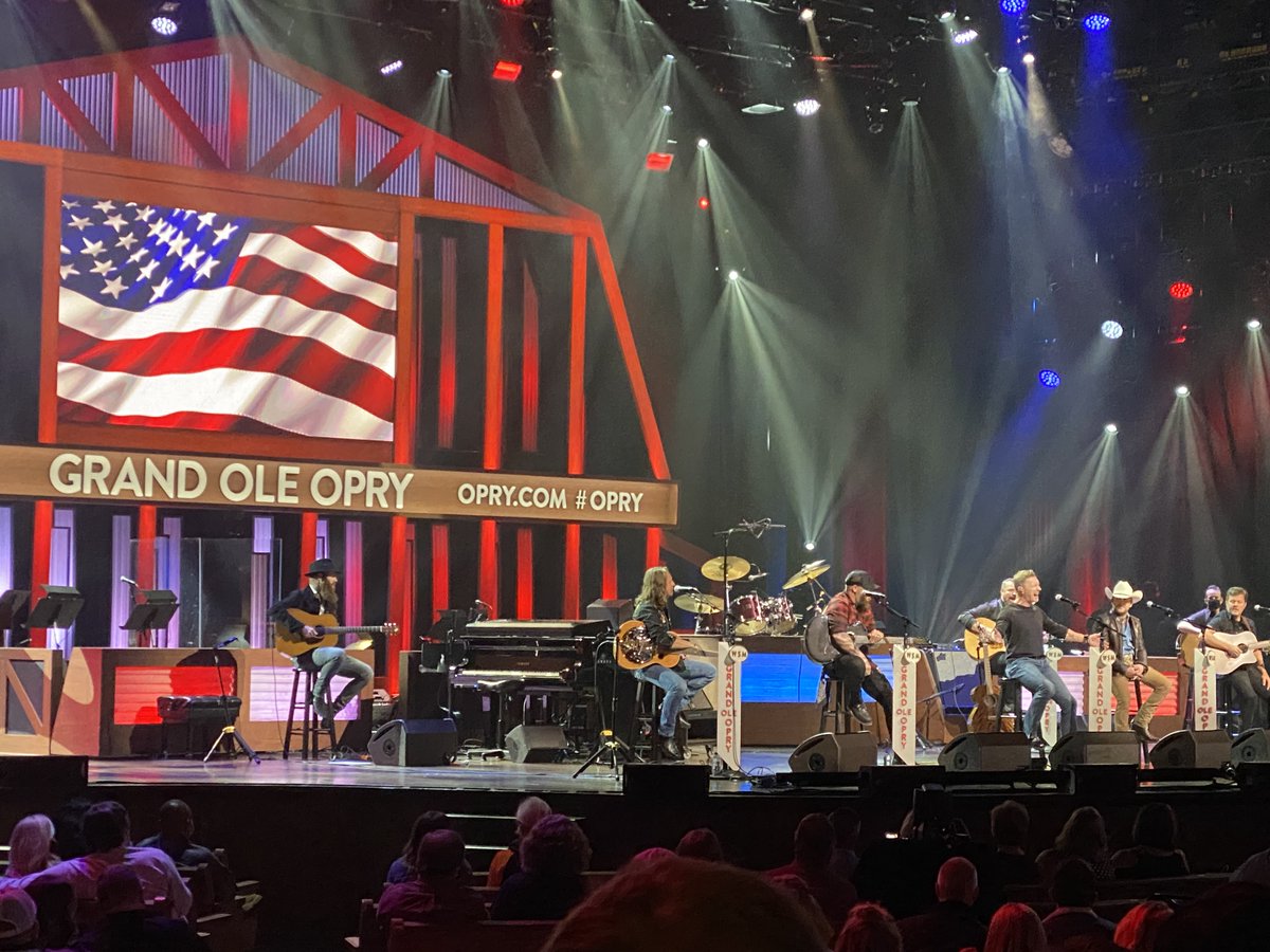 OpFINALLYHOME's tweet photo. What an honor to be joined by @cmorganmusic at the @opry in surprising Purple Heart recipient U.S. #Army SGT Ethan Laberge with the news that he will be receiving a mortgage-free home with the help of @BeazerHomes and Ashlar Development! #oprylive https://t.co/uMv9yn1z8r