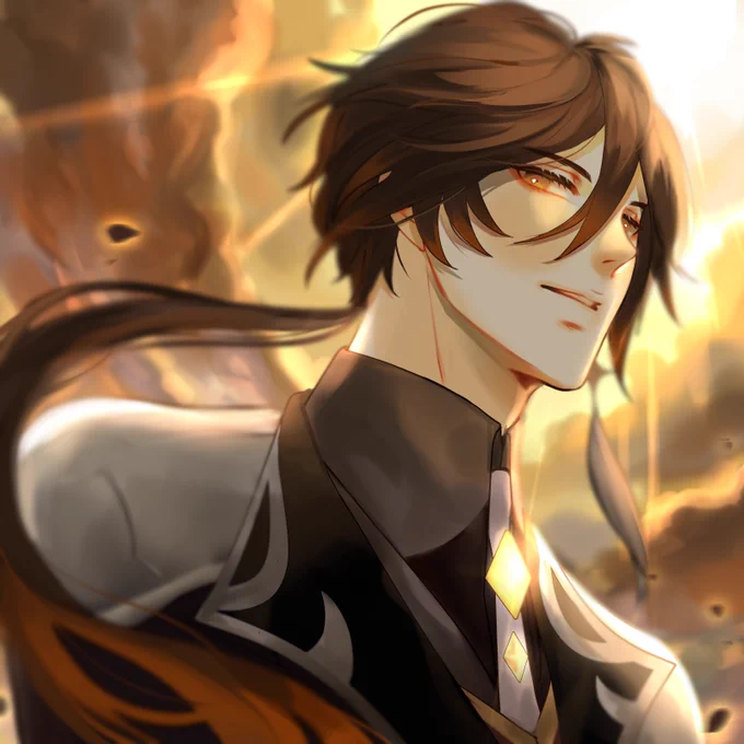 Zhongli ?  winner from my previous poll!
I HOPE WE ALL CAN GET HIM WHEN HIS BANNER IS OUT... #GenshinImpact #原神 