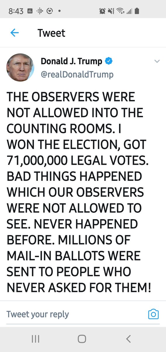m_diakiw's tweet photo. New President, who dis?
🤣🤣🤣🤣
#Election2020 #BidenHarris2020
#TrumpTantrum
#erase45 https://t.co/WdC4XSmNd3