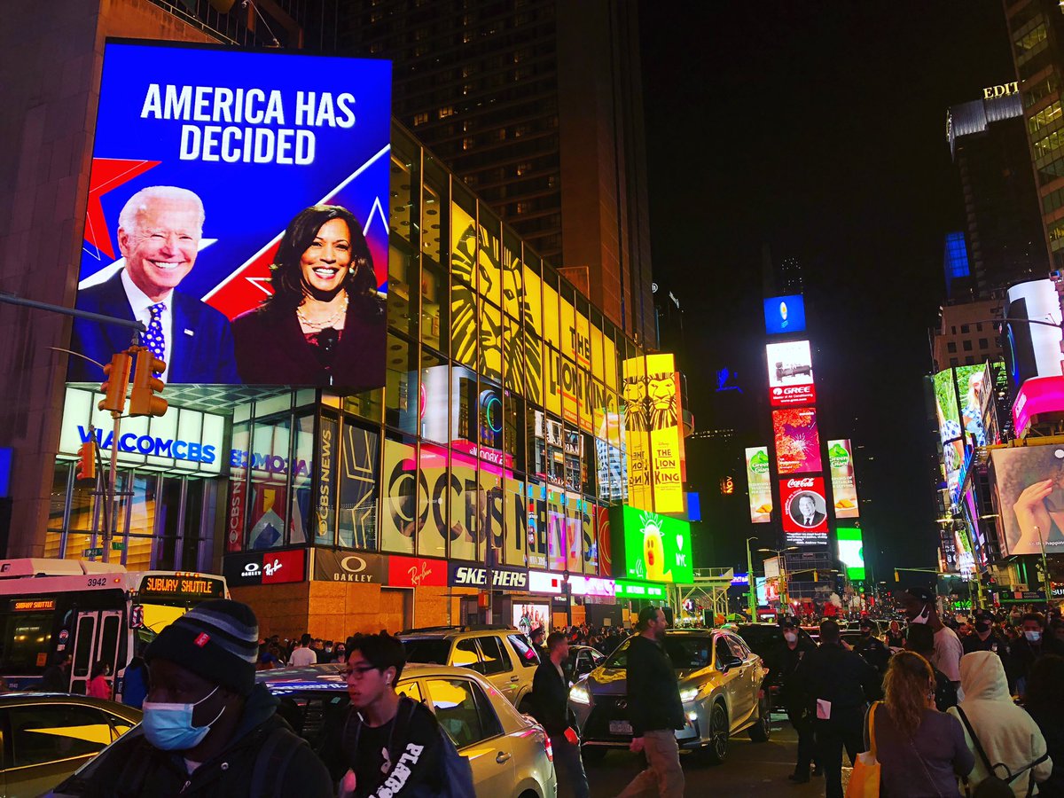 Times Square tonight