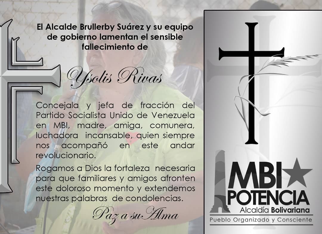 BrullerbyPSUV's tweet photo. Difícil despedir a un ser que ha marcado nuestro caminar siendo guía y luz en las luchas por servir al pueblo y hacer revolución.
Deja un profundo dolor al partir a su encuentro con Dios, pero también su fuerza y ejemplo para continuar la batalla por la defensa de nuestra patria. https://t.co/nwwZ9MIaWf