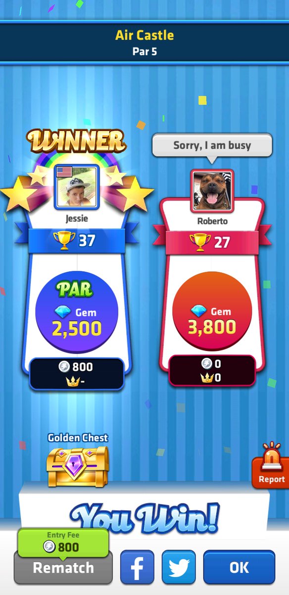 JSeoun's tweet photo. Victory is mine today! Challenge me now! [https://t.co/IaTE1cjWF0] #MiniGolfKing #Golf #Victory https://t.co/XshlGqQY0i