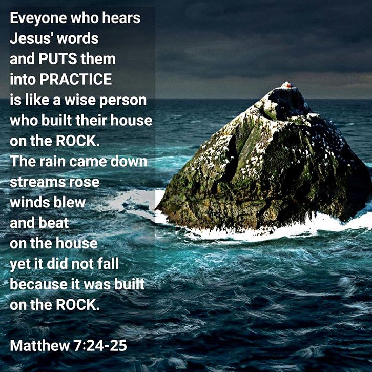 Brendamlee's tweet photo. Matthew 7:24-25 Amen! 🙏🏻♥️ #onelittleangelshiningbright✨ https://t.co/34Hv6NNmpw